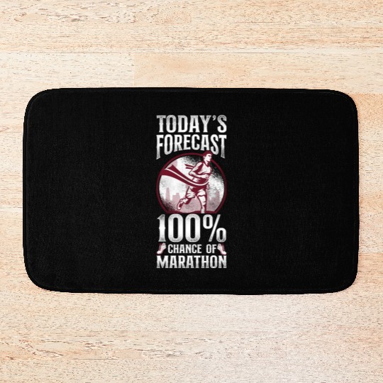 Running Runner Half Marathon Bath Mats