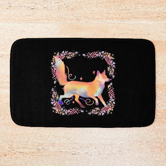 FOX IN FLOWERS Bath Mats