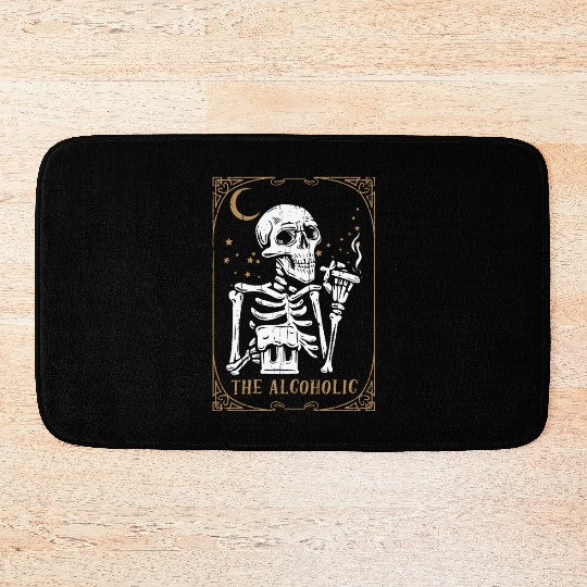 Tarot Card Occult Club Gothic Vice Drinker Alcohol Bath Mats