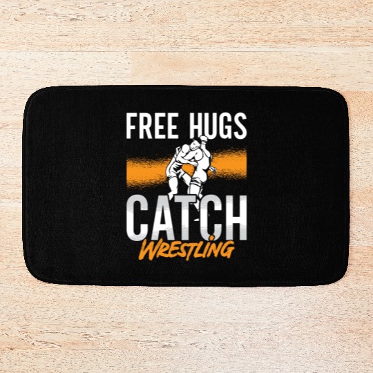 Catch Wrestling Free Hugs Wrestler Fight Grappling Bath Mats