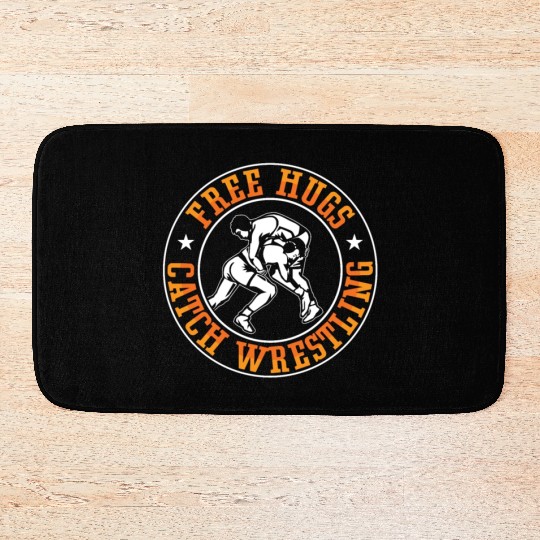 Catch Wrestling Free Hugs Fight Grappling Wrestler Bath Mats