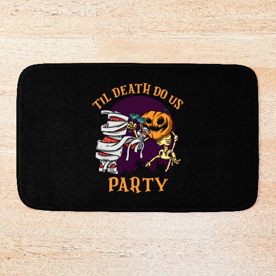 Til Death Do Us Party Bridal Bachelorette Couples Bath Mats