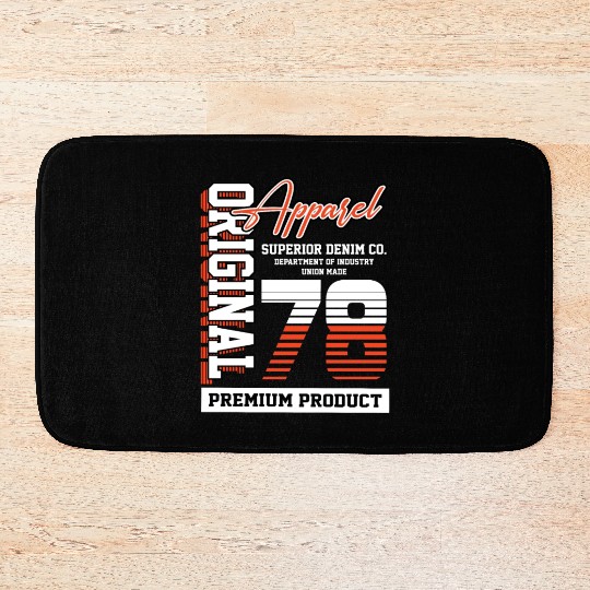 1978 Vintage Birthday Vintage Gift Retro Bath Mats