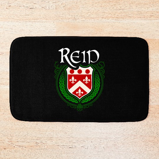 Reid Family Irish Coat of Arms Clan Crest Bath Mats