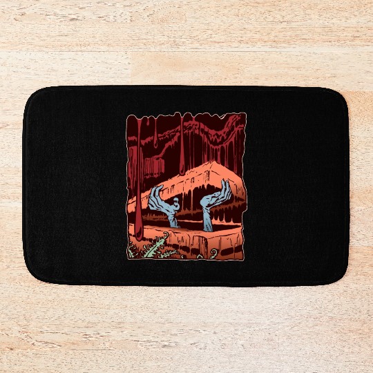 Zombie Coffin Bath Mats