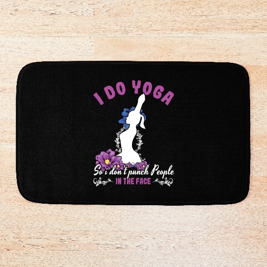 Relax Yoga Zen Mandala Meditate Funny Punch Yoga Bath Mats