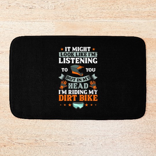 Dirt Bike Electric Motocross Riding MX Rider Bath Mats