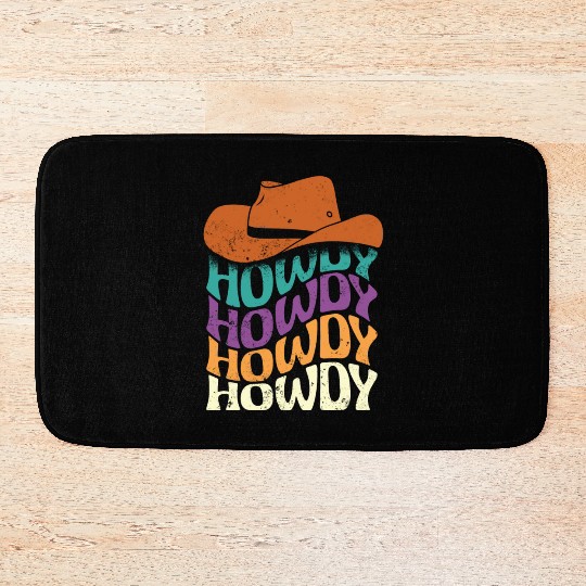 Howdy hippie style Bath Mats