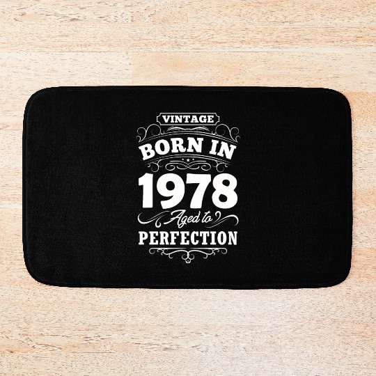 1978 Birthday Gift Birthday Vintage Bath Mats