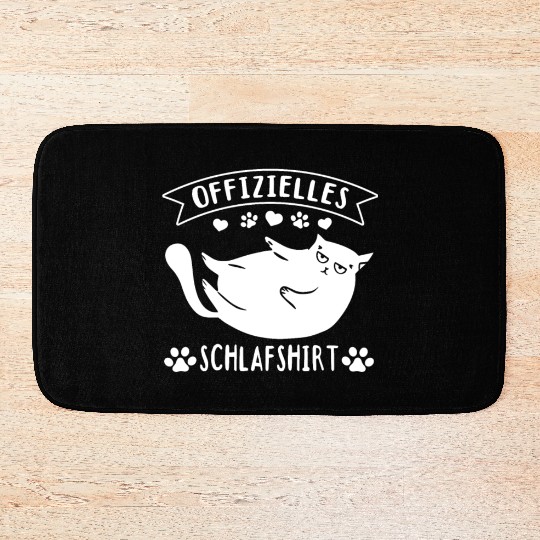 Cat sleep Bath Mats Official sleep Bath Mats cat