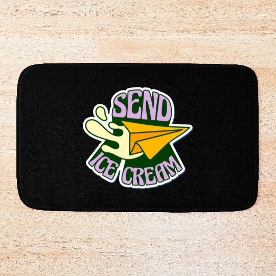 send ice cream Bath Mats