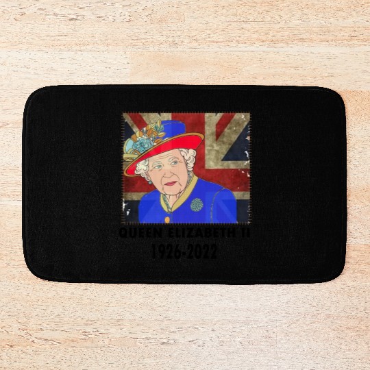 Queen Elizabeth II - rip Queen Elizabeth II - rest Bath Mats