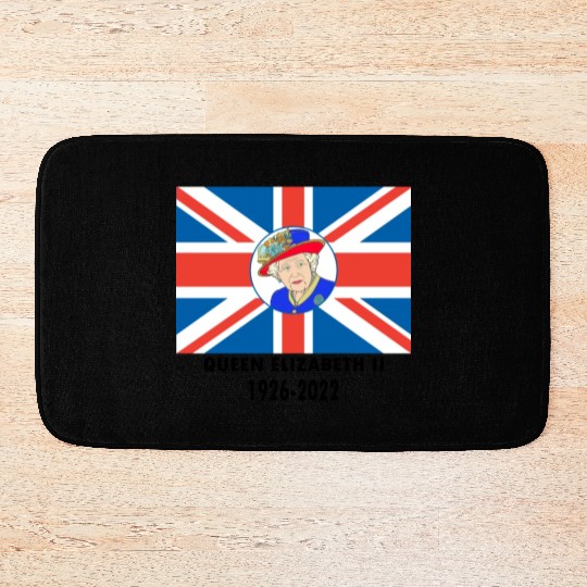 Queen Elizabeth II - rip Queen Elizabeth II - rest Bath Mats