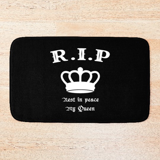 rest in peace queen elizabeth Bath Mats