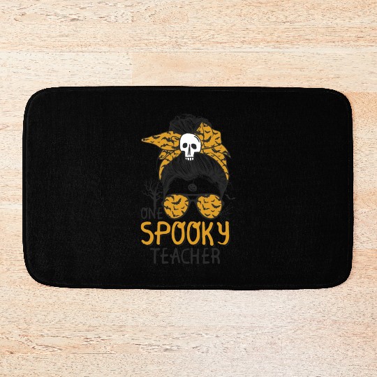 One Spooky Teacher Witch-themed Halloween Costume Bath Mats