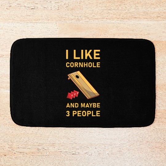 I like cornhole and maybe 3 people - Bean Bag Toss Bath Mats