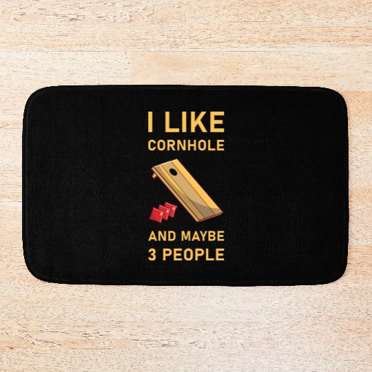 I like cornhole and maybe 3 people - Bean Bag Toss Bath Mats