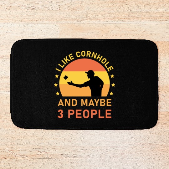 I like cornhole and maybe 3 people - Bean Bag Toss Bath Mats