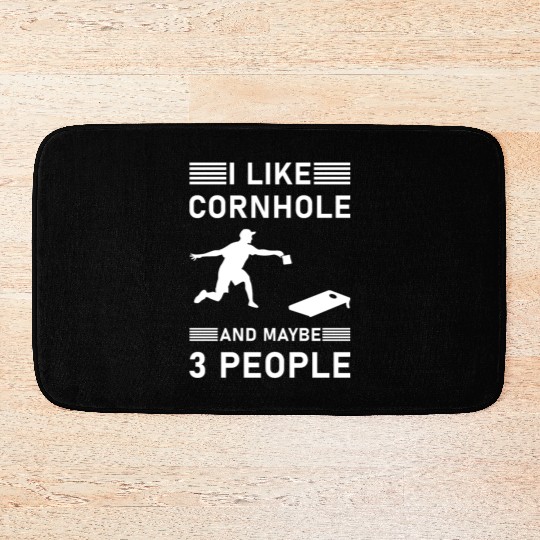I like cornhole and maybe 3 people - Bean Bag Toss Bath Mats