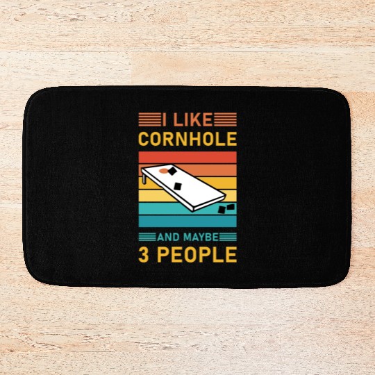 I like cornhole and maybe 3 people - Bean Bag Toss Bath Mats
