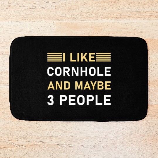 I like cornhole and maybe 3 people - Bean Bag Toss Bath Mats