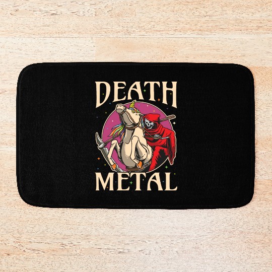 Reaper Rock Satan Unicorn Festivals Death Metal Bath Mats