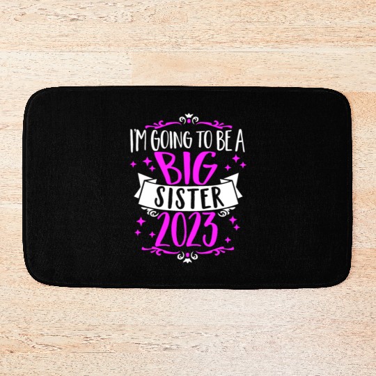 Going to be a Big Sister 2023 Pregnancy Big Sis Bath Mats