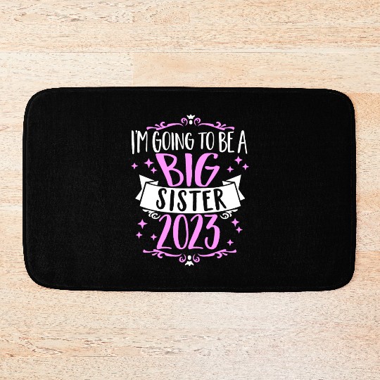 Going to be a Big Sister 2023 Pregnancy Big Sis Bath Mats