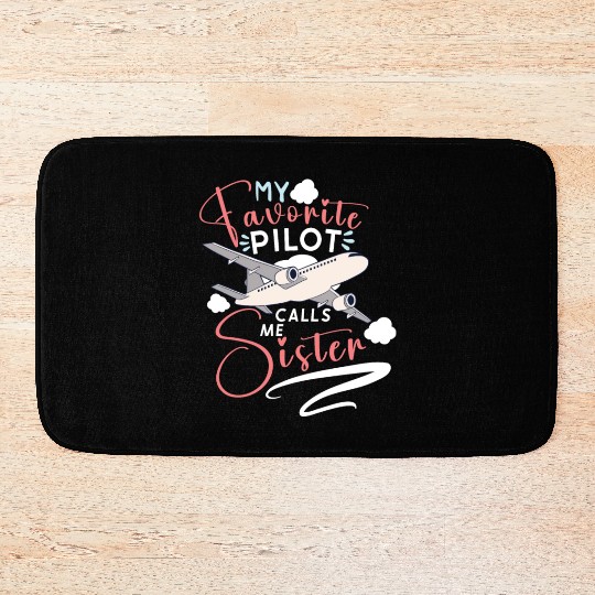 Pilot Aviation Airplane Airline Captain Aviator Bath Mats