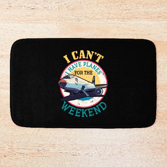 Airline Pilot Aviation Themed Pun For a Corporate Bath Mats