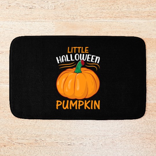 Little Halloween Pumpkin I Halloween Newborn Baby Bath Mats
