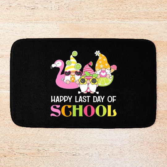 Happy Last Day Of School Teacher Student Graduatio Bath Mats