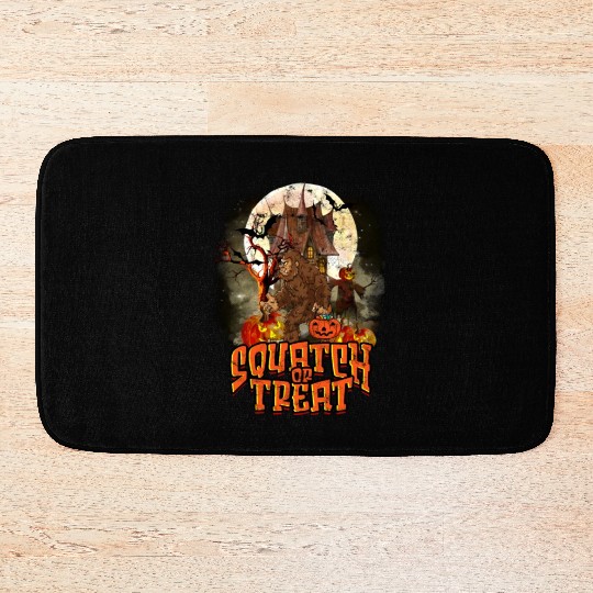 Squatch or Treat - sasquatch Bath Mats