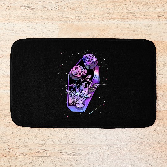 Coffin of Roses Bath Mats