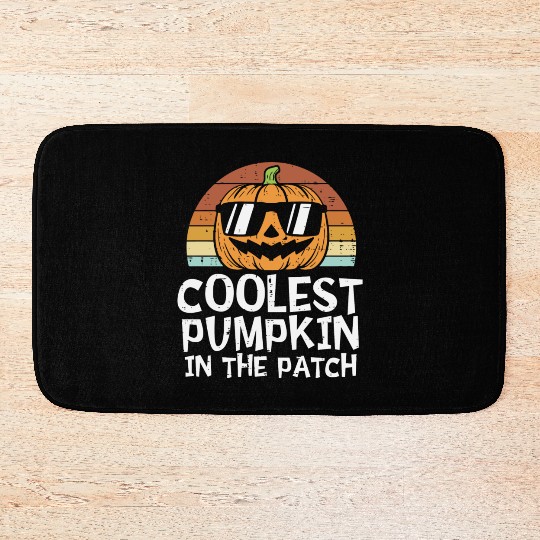 Kids Coolest Pumpkin In The Patch Halloween Bath Mats