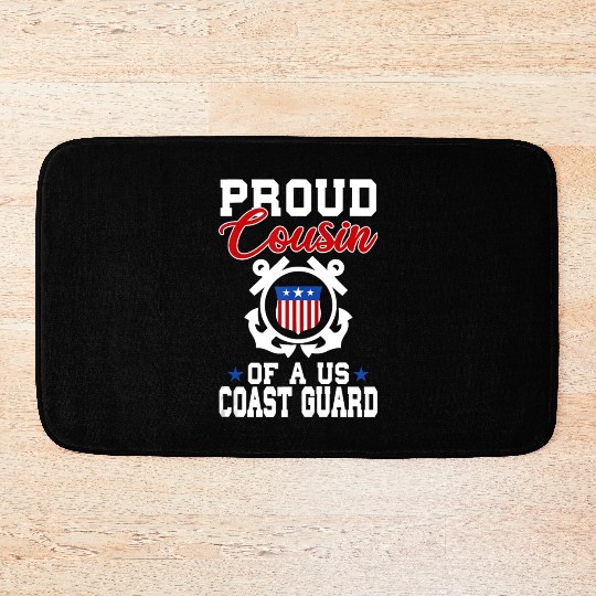 Proud US Coast Guard Cousin Bath Mats