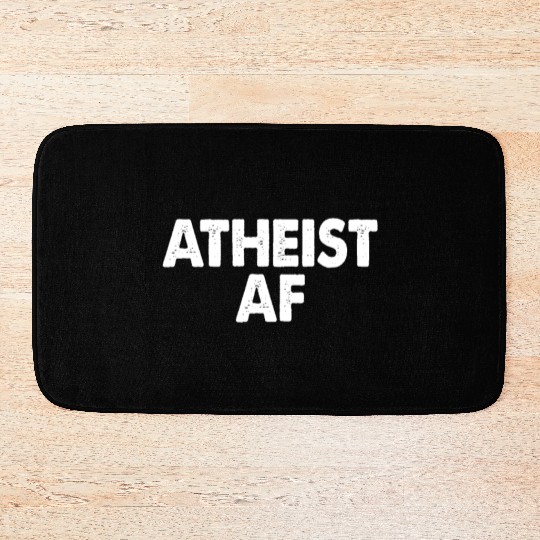 Atheist Atheism Agnostic Bath Mats