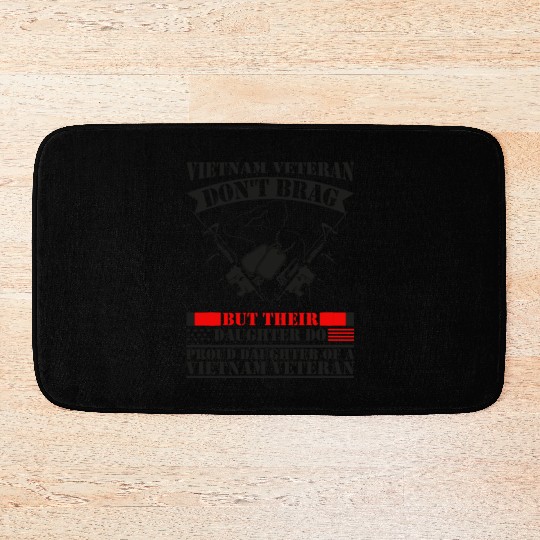 A Vietnam Veteran Dad Bath Mats