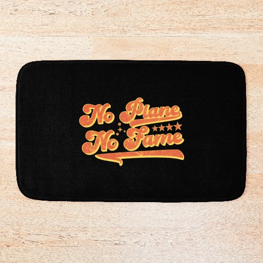 Airline Pilot Aviation Pun For a Corporate Pilot Bath Mats