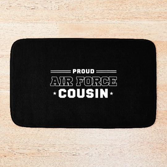Womens Proud US Air Force Cousin Military Pride Bath Mats