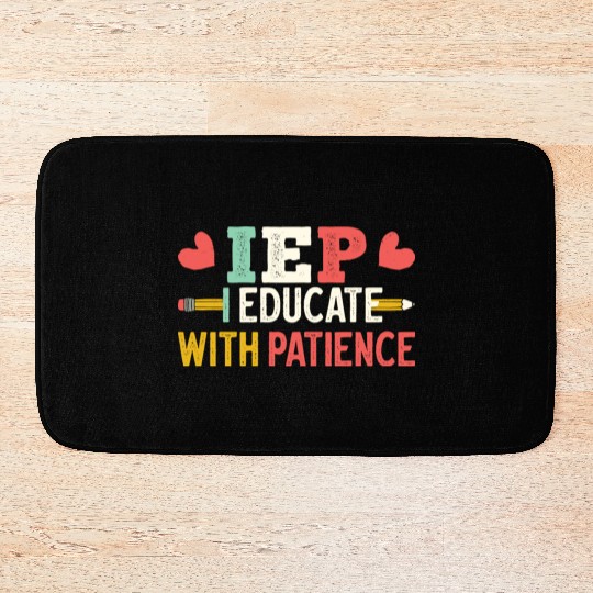 Encourage Progress Special Education Teacher Life Bath Mats