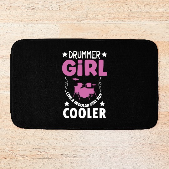 Drummer Drums Music Drum Set Drumming Bath Mats