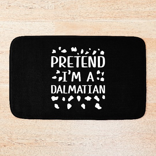 Halloween Costume - Pretend I'm a Dalmatian Dog Bath Mats
