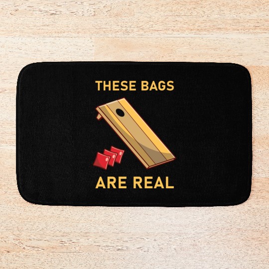 These Bags Are Real - Cornhole Bath Mats