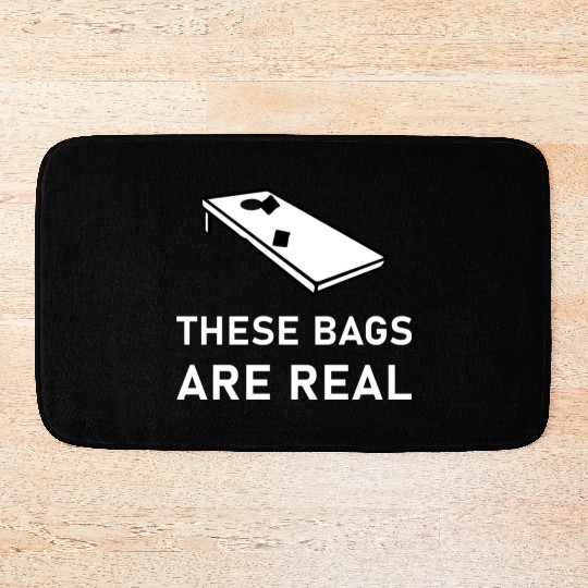These Bags Are Real - Cornhole Bath Mats