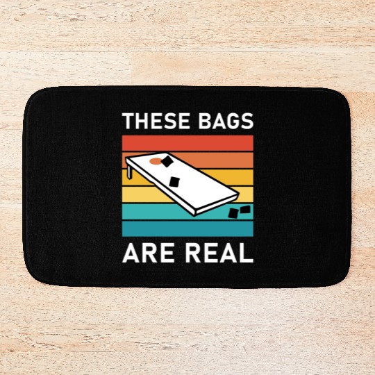 These Bags Are Real - Cornhole Bath Mats