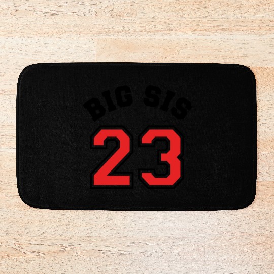 Big Sis 2023 - Big Sister Baby Family Birth Girl Bath Mats