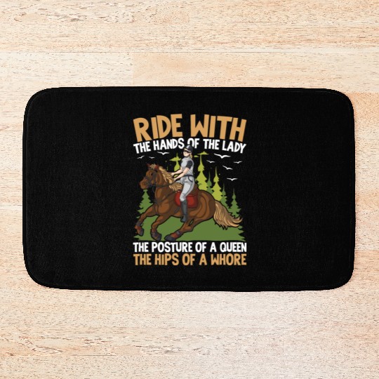 Ride With The Hands Of The Lady The Posture Of A Bath Mats