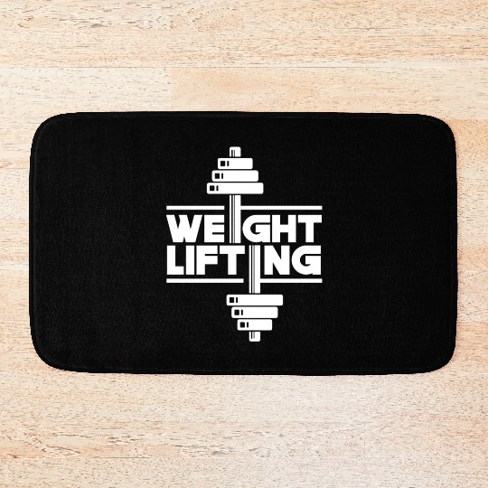 Weightlifting Gym Lift Workout Bath Mats