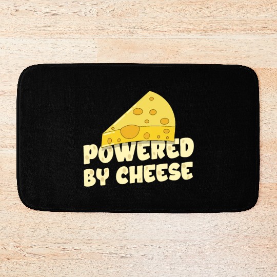Gouda Cheese Slices charcuterie cheese board Bath Mats